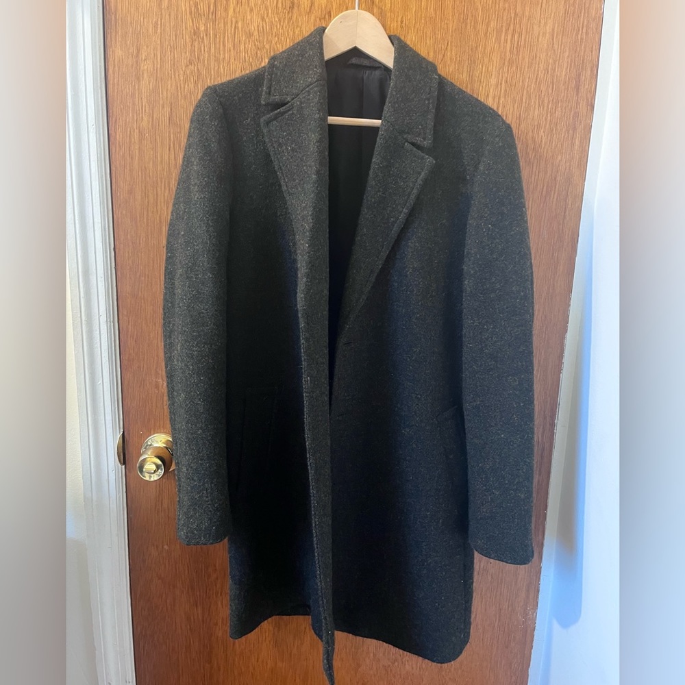 Harris Tweed handwoven wool top coat